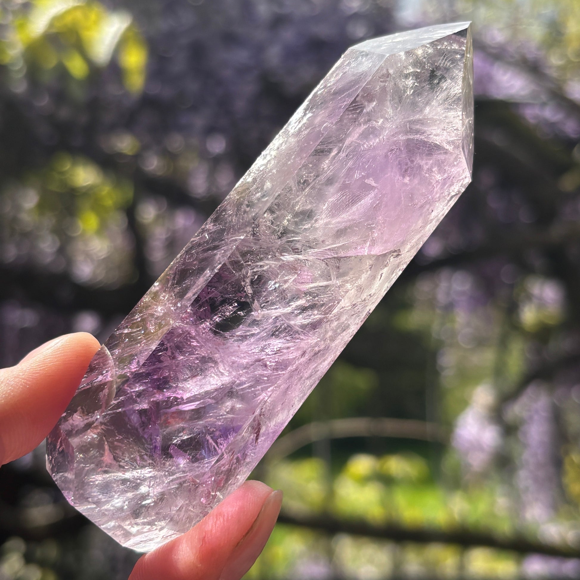 Brazilian Phantom Amethyst Point 148g - Aether & Element
