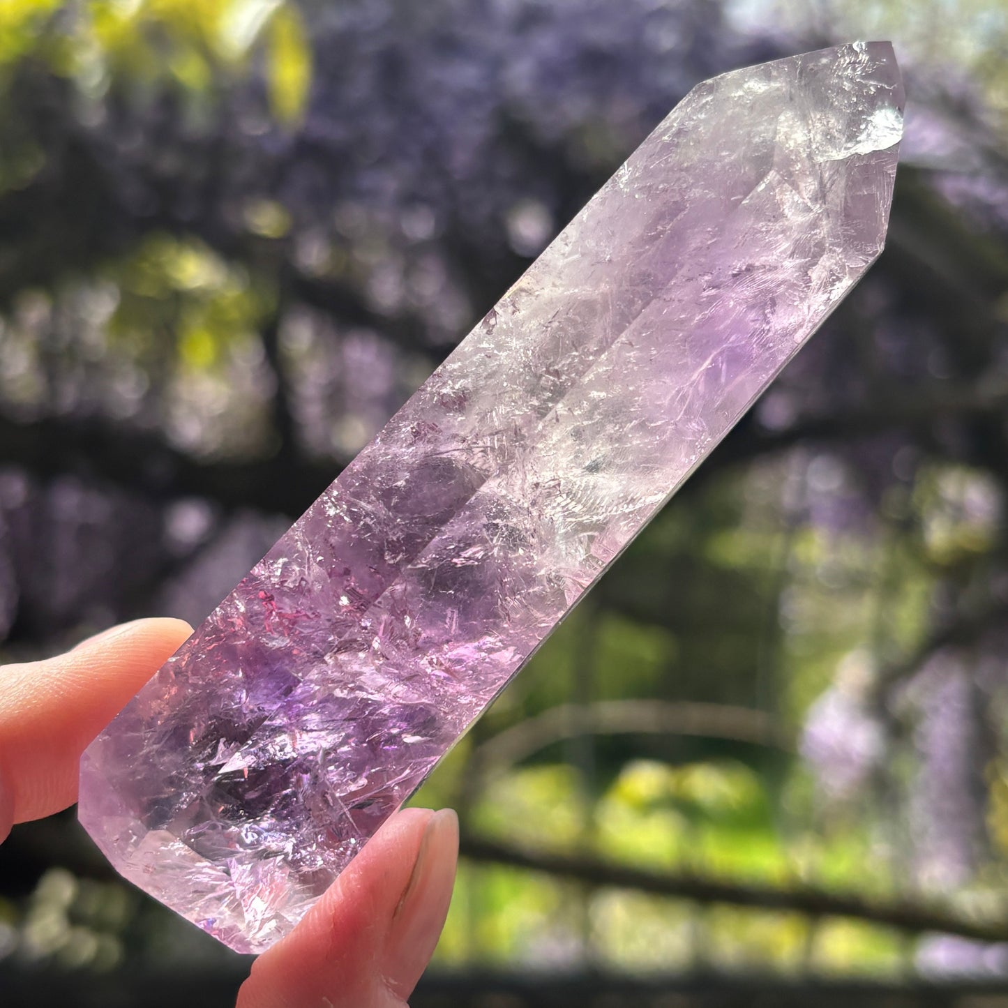 Brazilian Phantom Amethyst Point 148g - Aether & Element