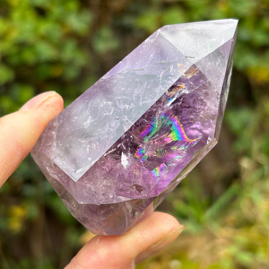 Brazilian Phantom Amethyst Point 151g - Aether & Element