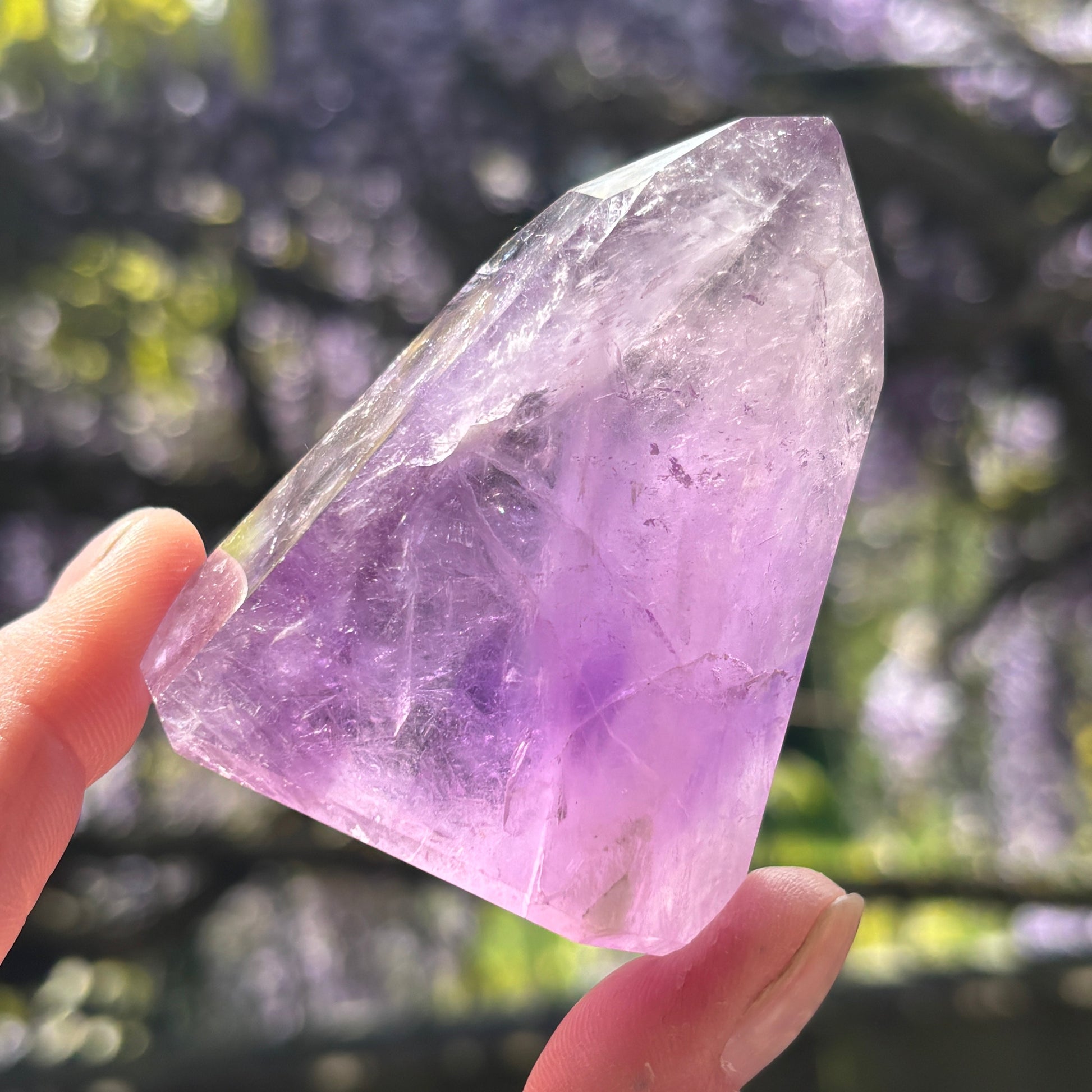 Brazilian Phantom Amethyst Point 160g - Aether & Element