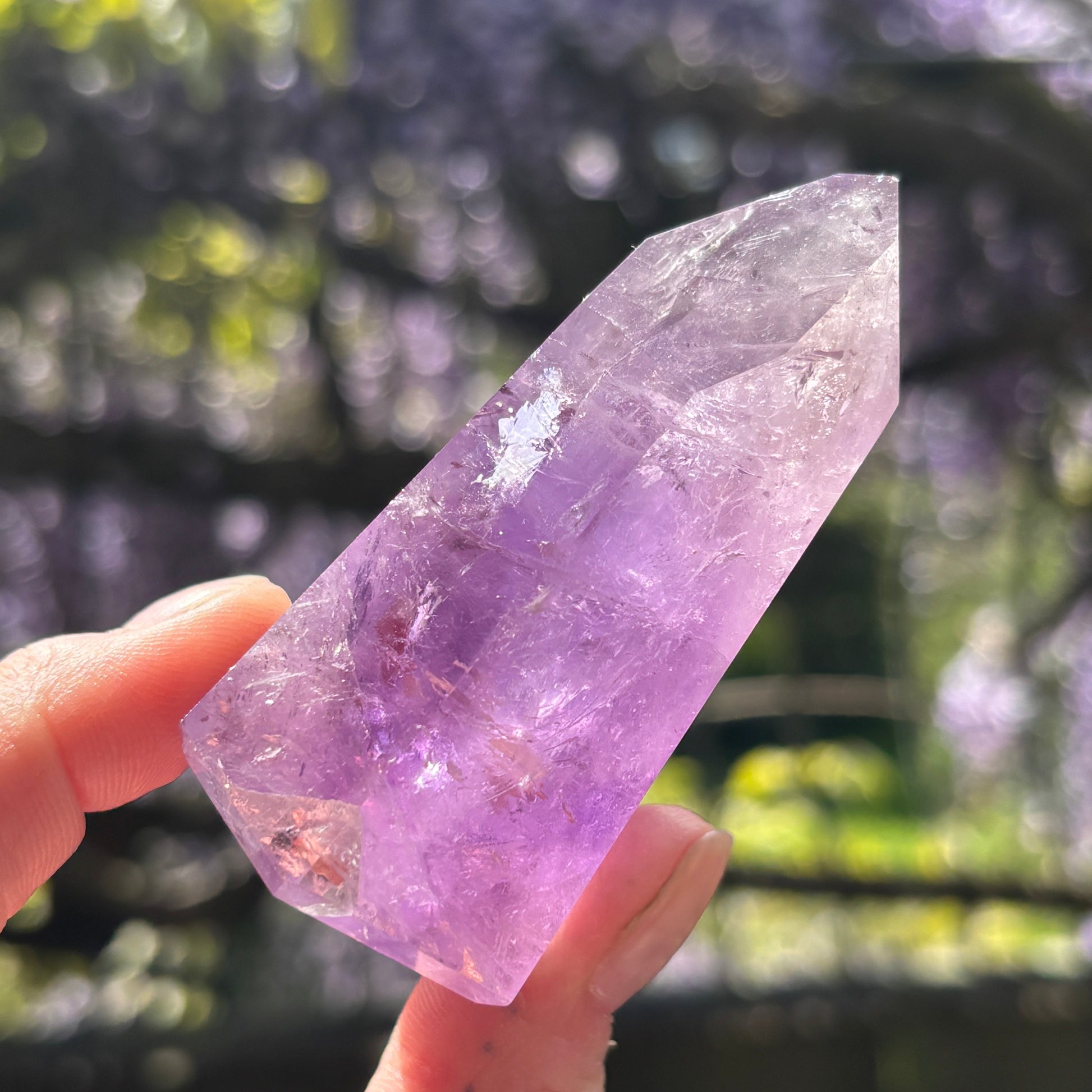 Brazilian Phantom Amethyst Point 160g - Aether & Element