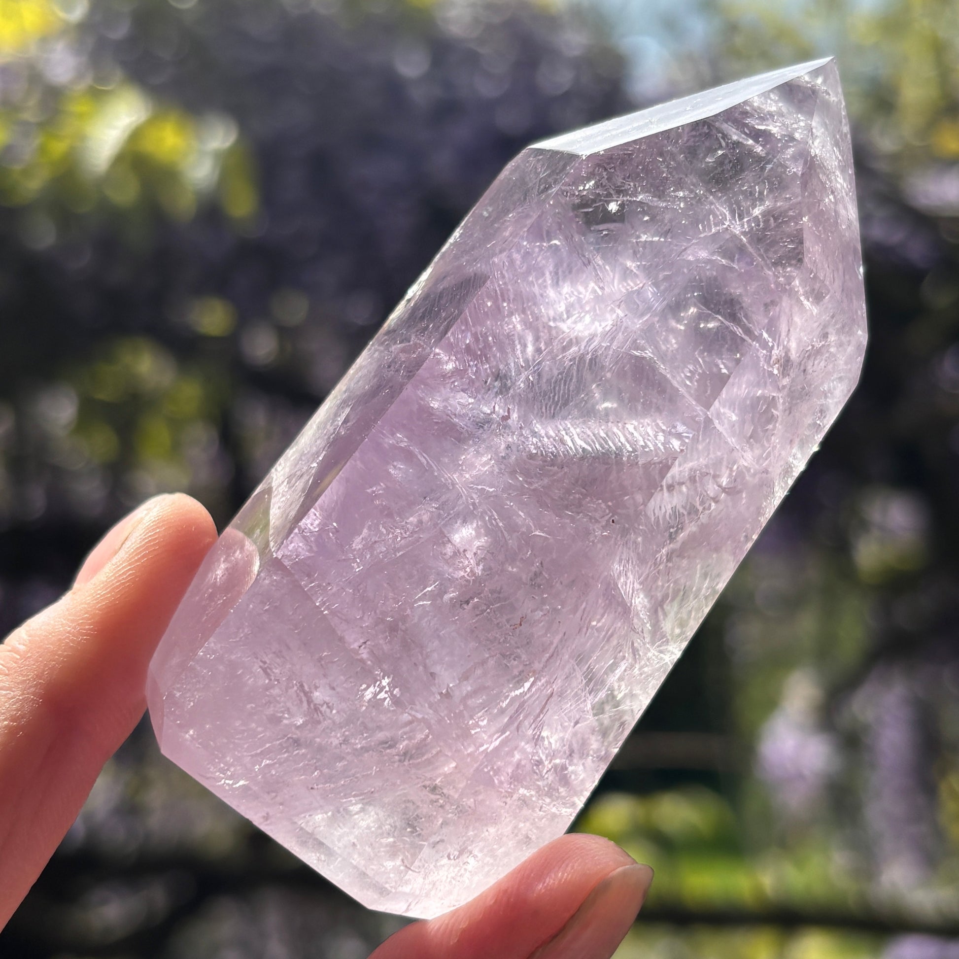 Brazilian Phantom Amethyst Point 182g - Aether & Element