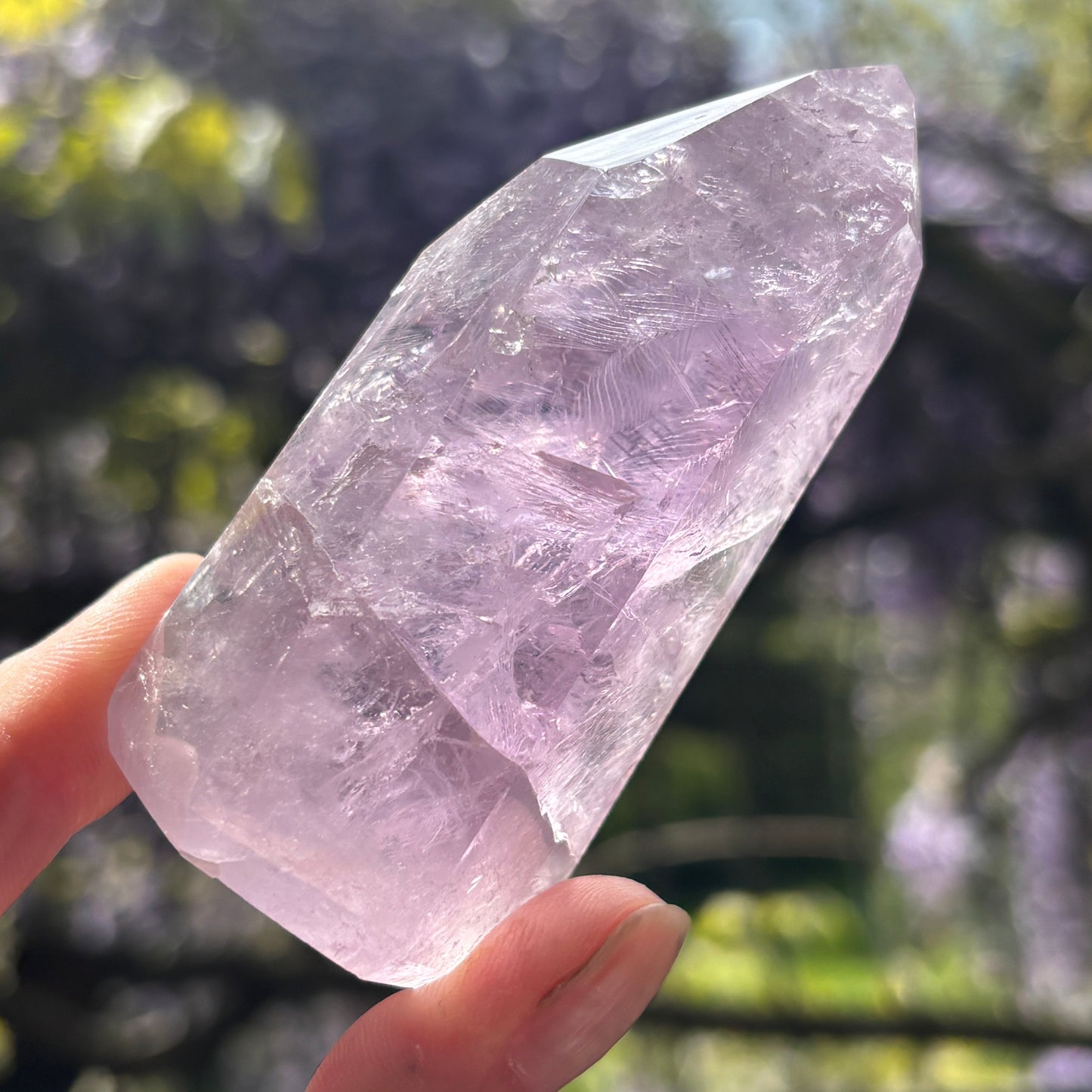 Brazilian Phantom Amethyst Point 182g - Aether & Element