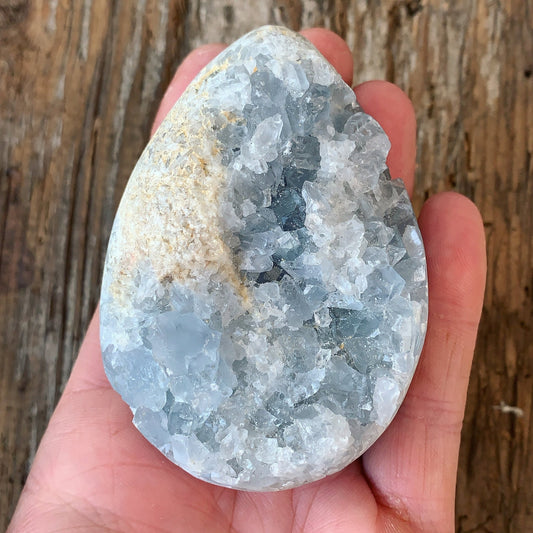 Celestite/Celestine Cluster Egg - Aether & Element