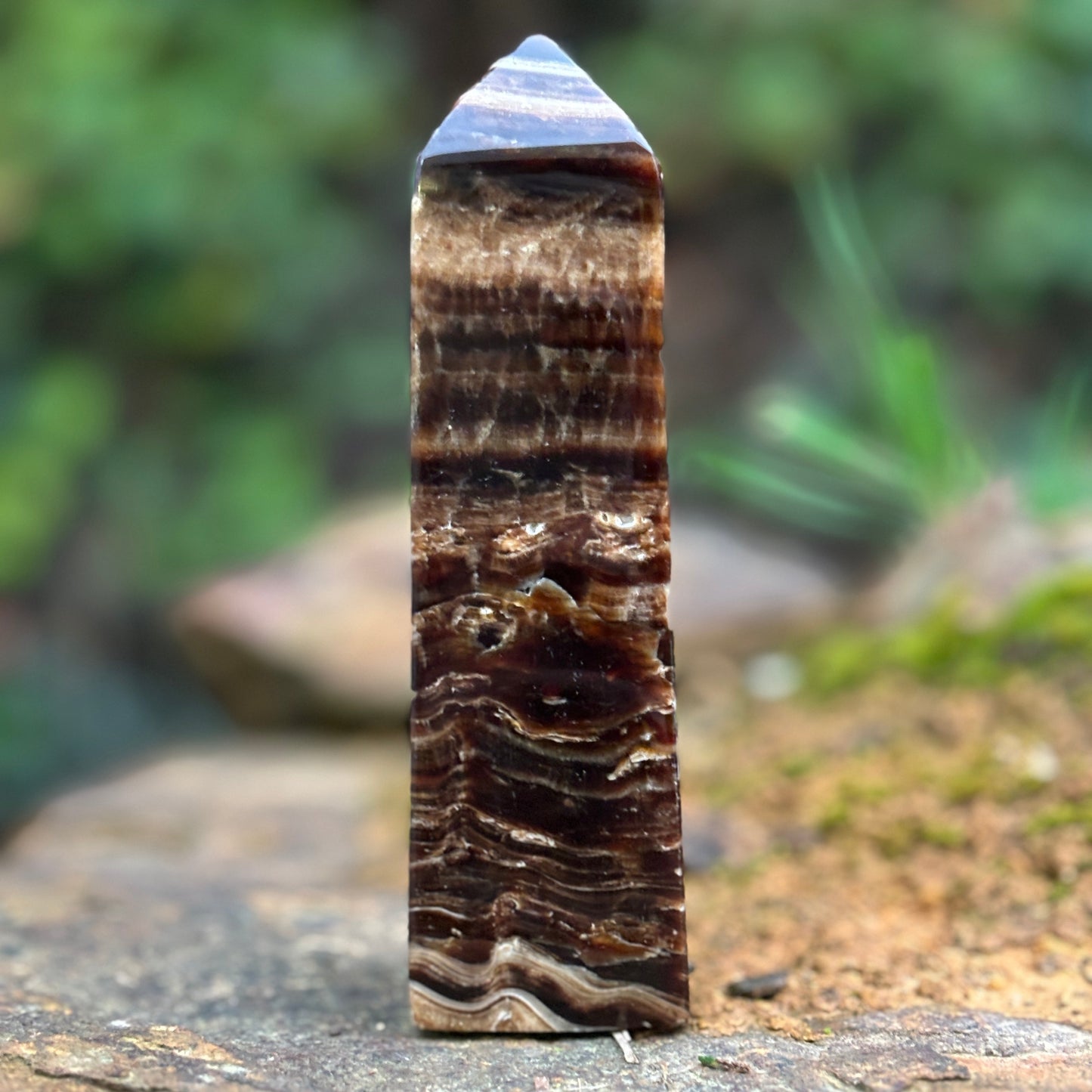Chocolate Calcite Obelisk Tower | A - Aether & Element