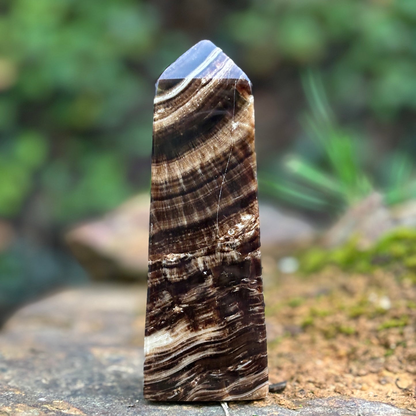 Chocolate Calcite Obelisk Tower | A - Aether & Element