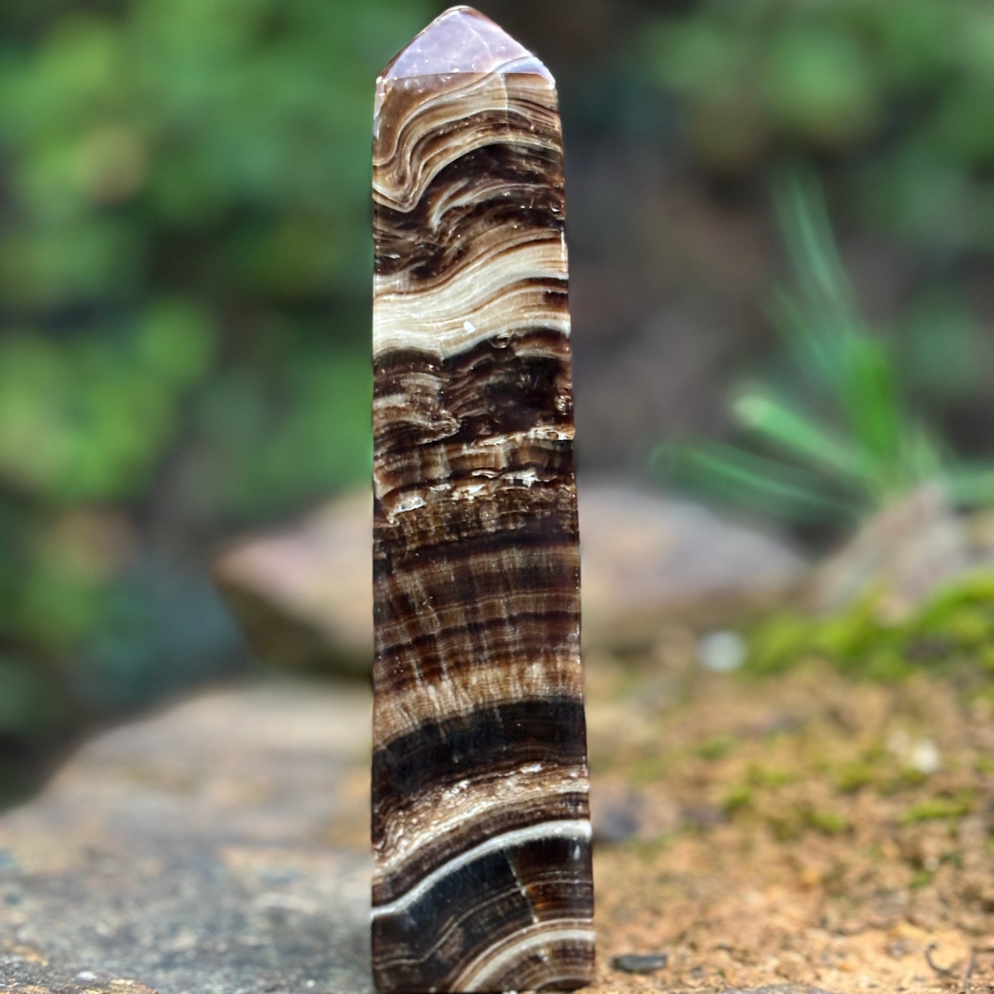 Chocolate Calcite Obelisk Tower | B - Aether & Element