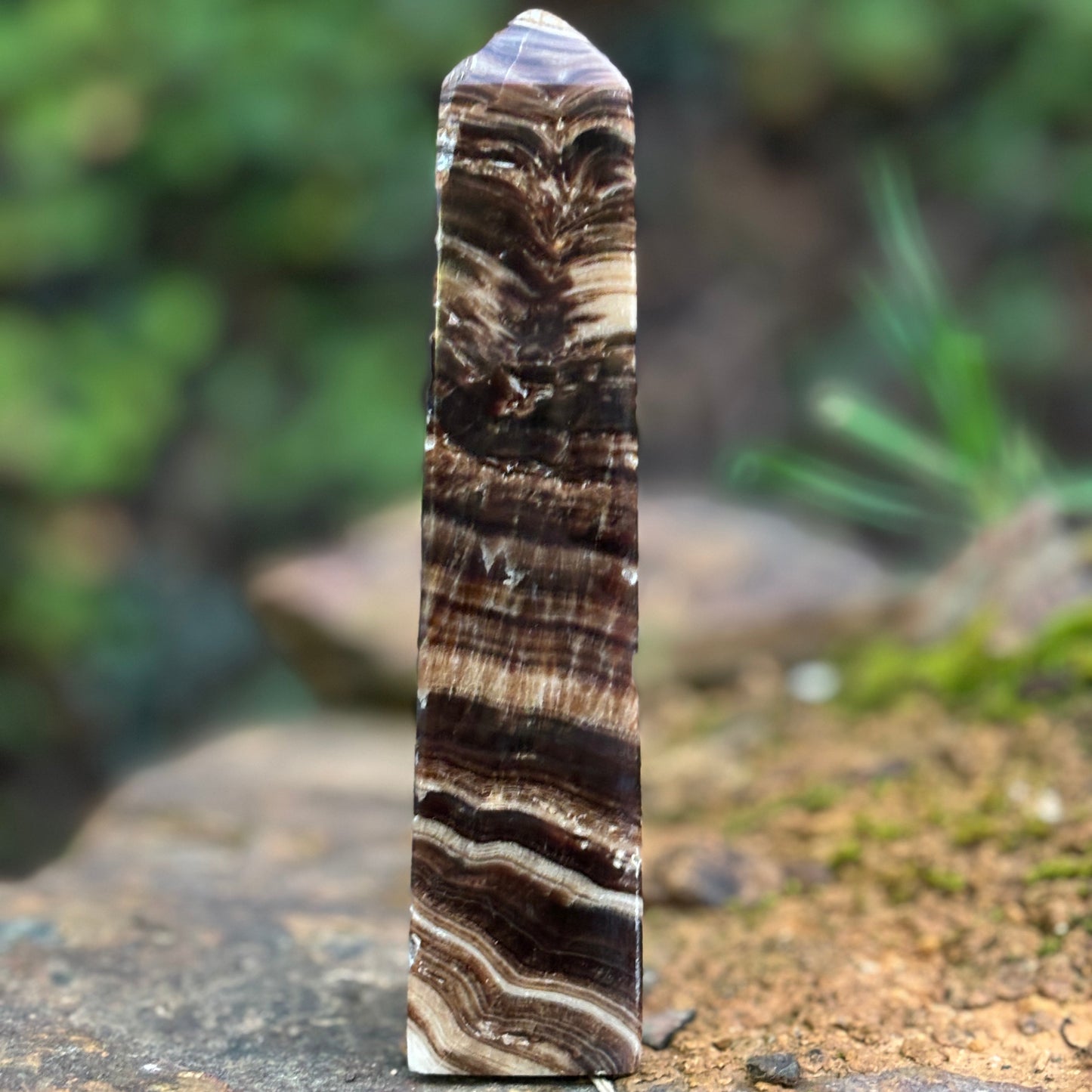 Chocolate Calcite Obelisk Tower | B - Aether & Element