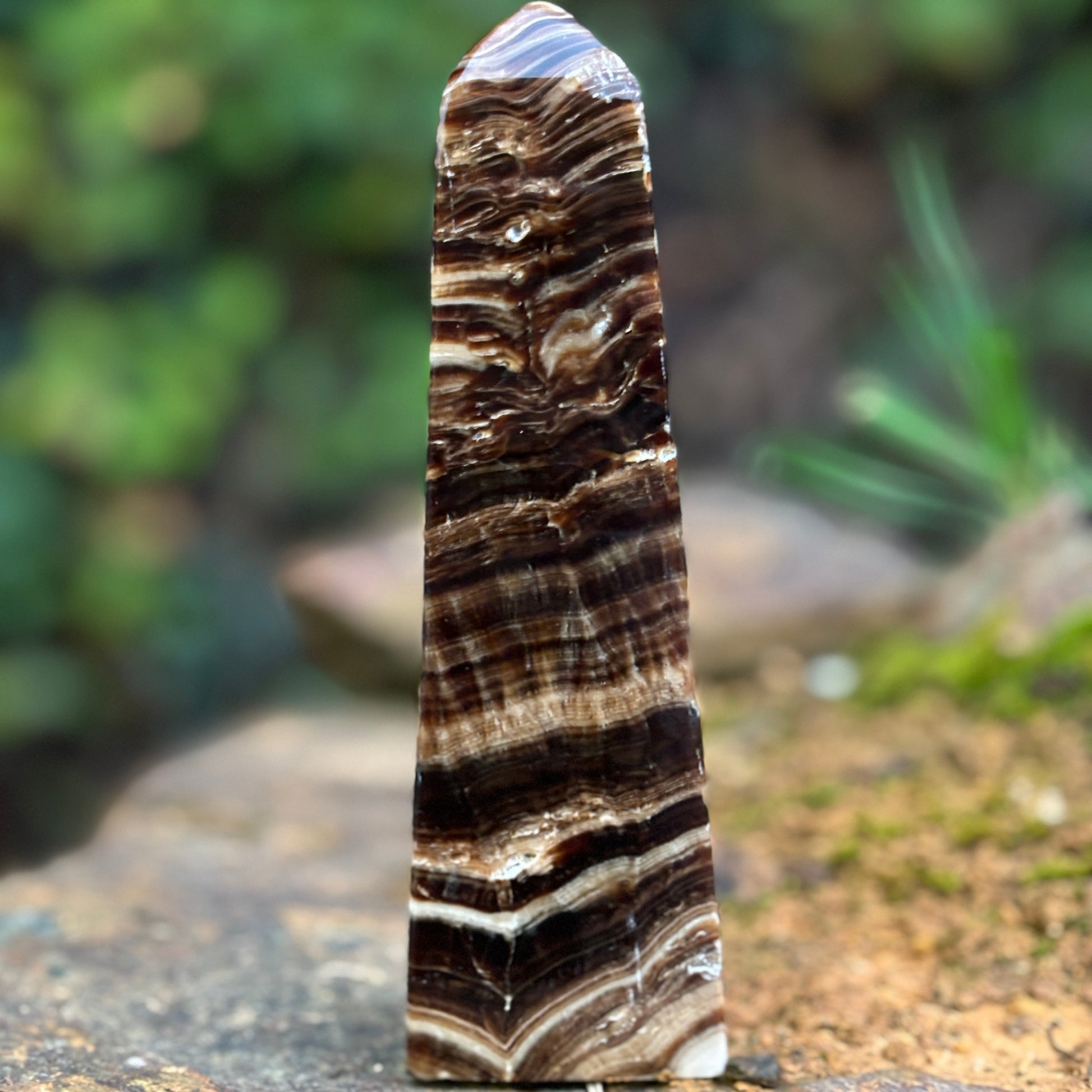 Chocolate Calcite Obelisk Tower | B - Aether & Element