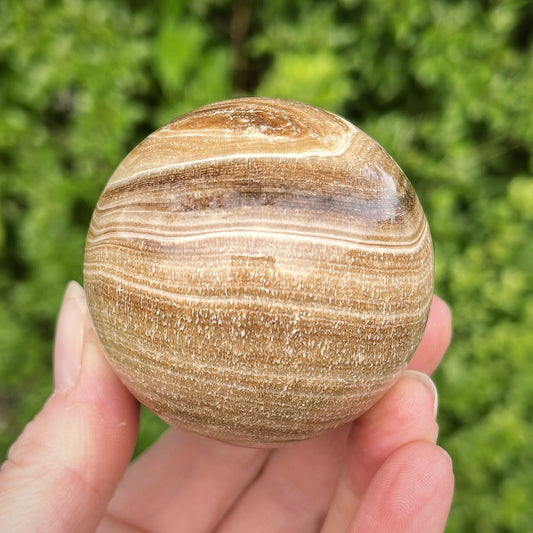 Chocolate Calcite Sphere | D - Aether & Element