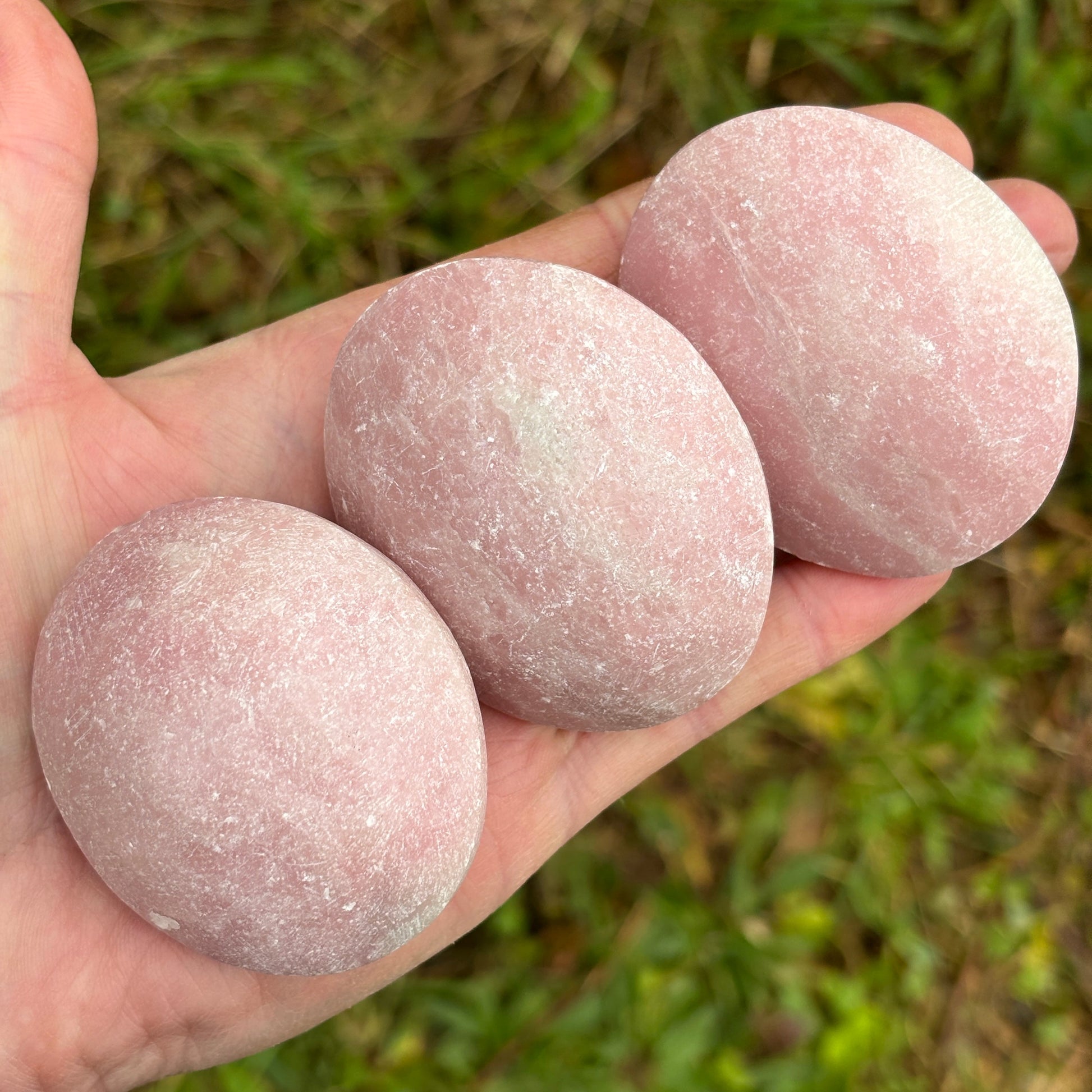 Chunky Pink Opal Palmstone - Aether & Element