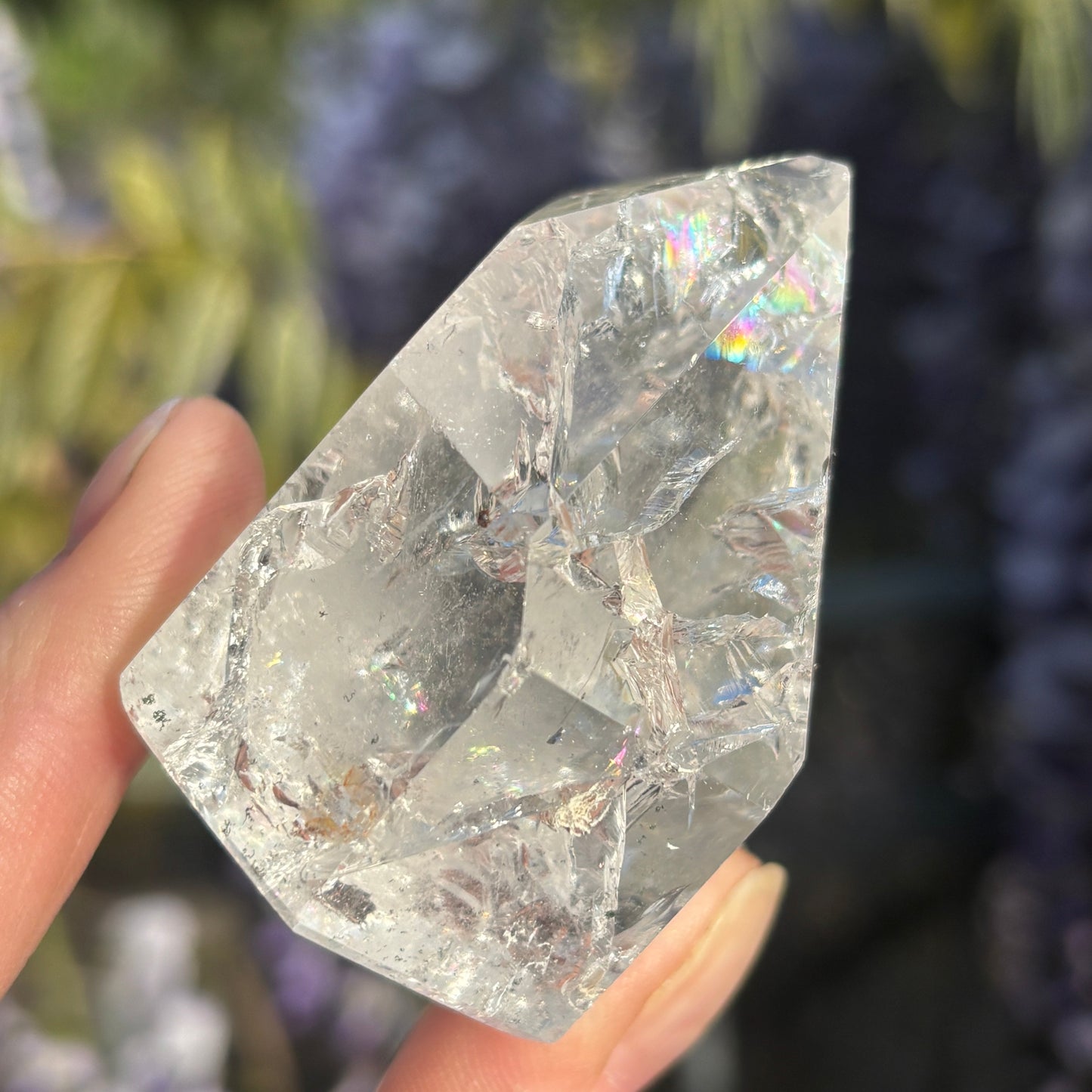 Crackled Clear Quartz Point 146g - Aether & Element