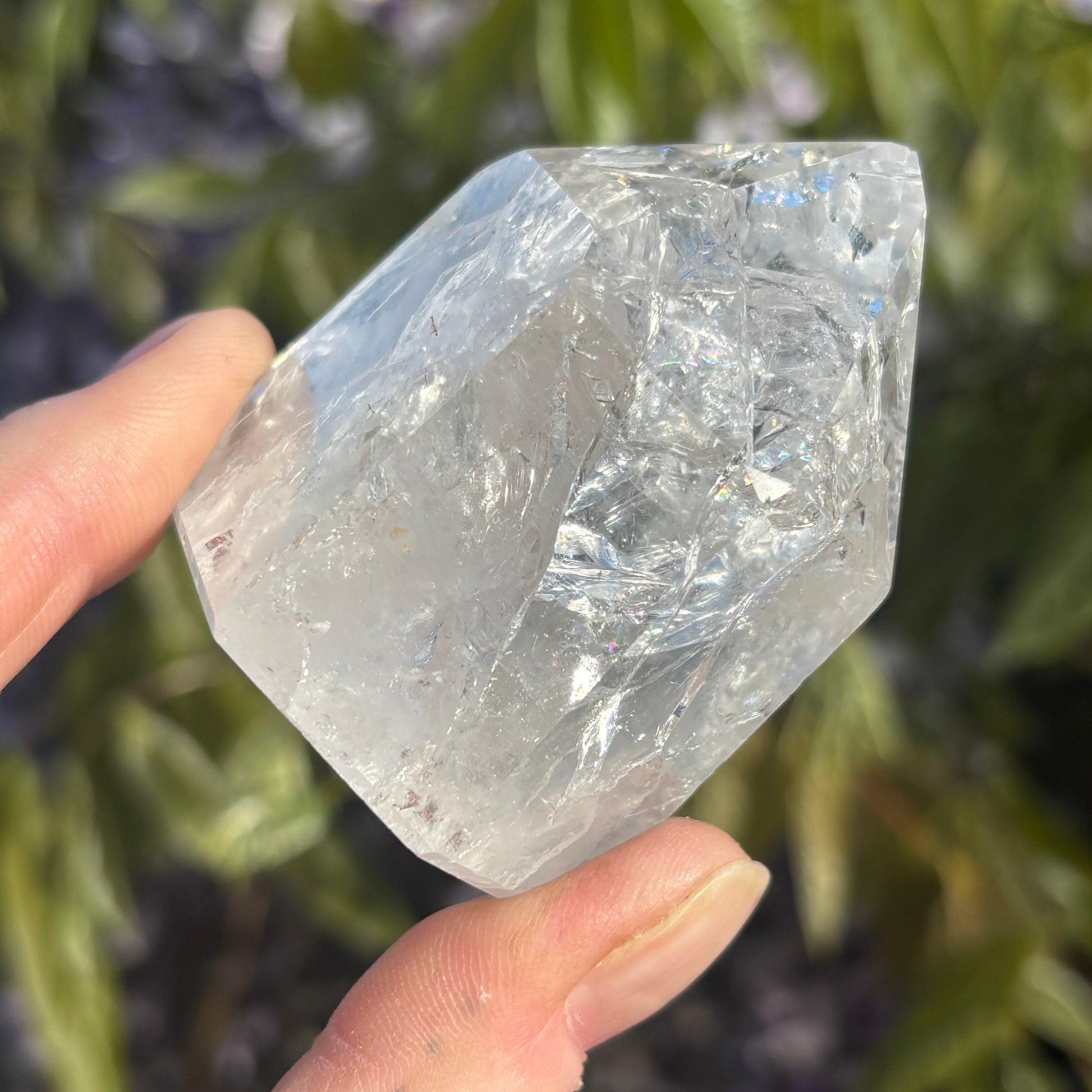 Crackled Clear Quartz Point 146g - Aether & Element