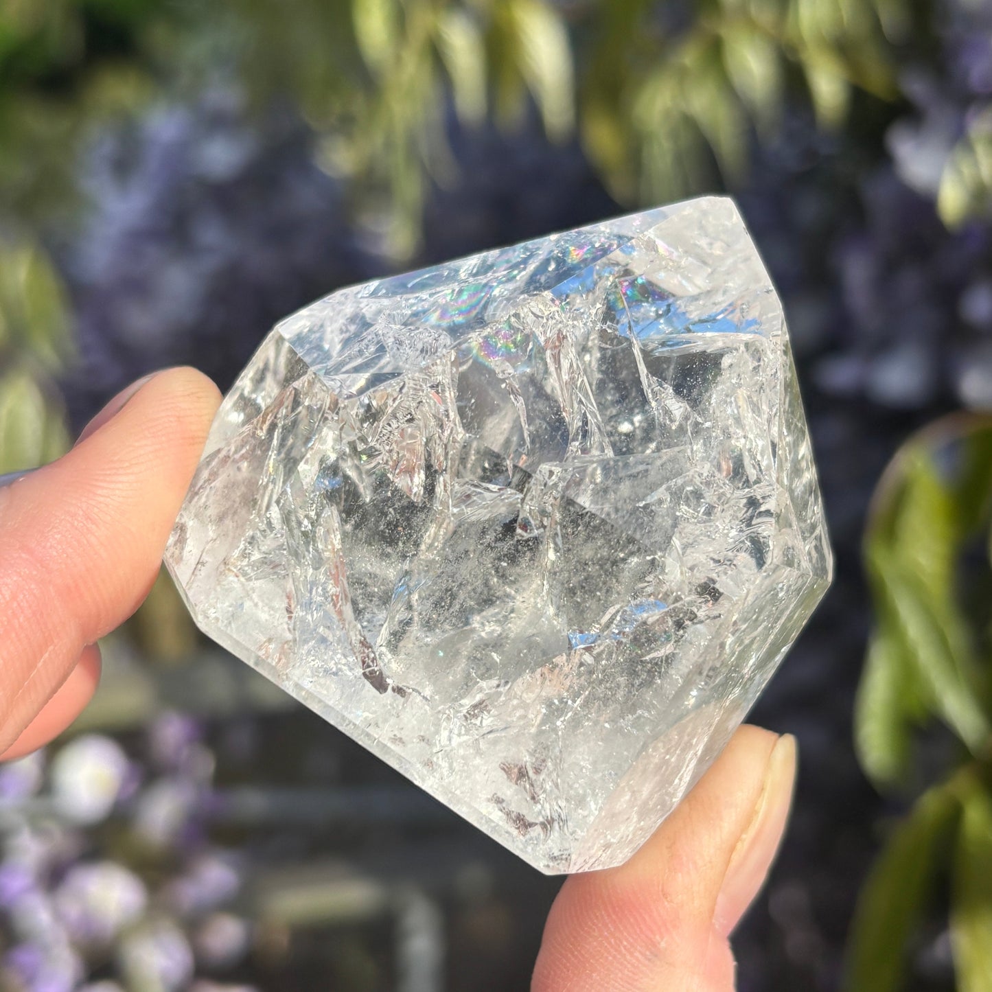 Crackled Clear Quartz Point 146g - Aether & Element