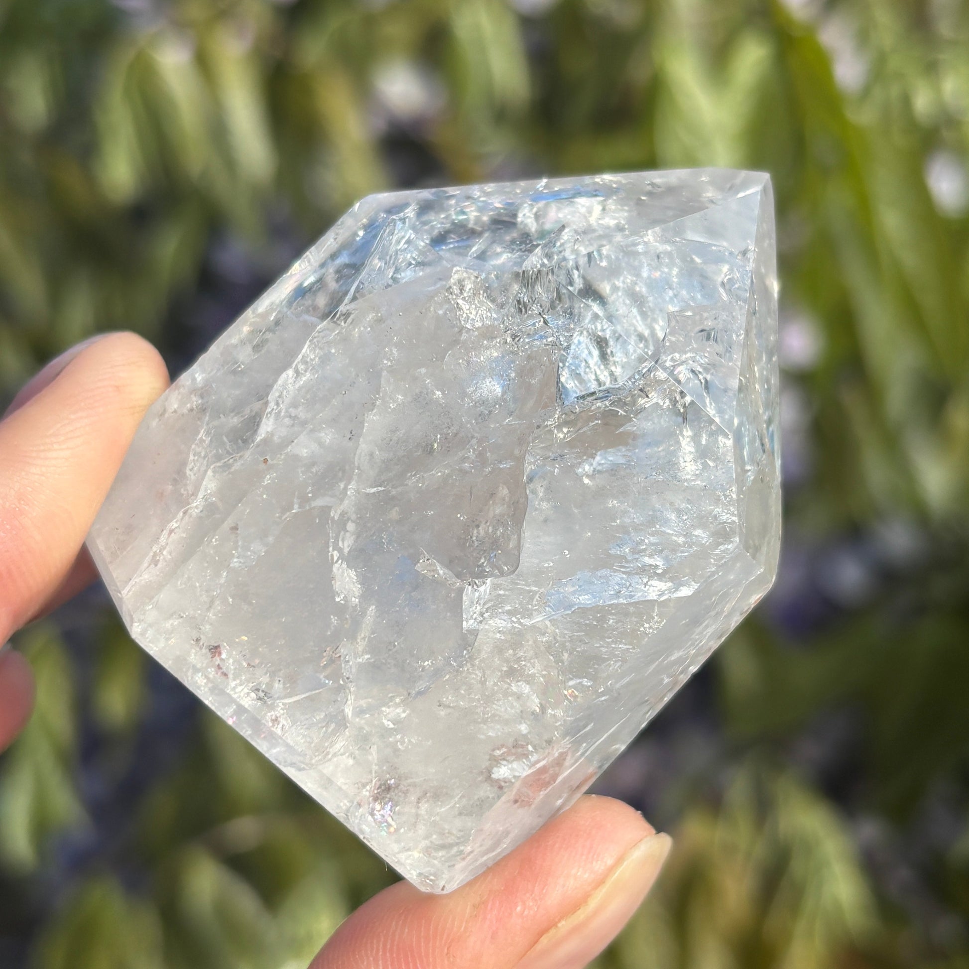 Crackled Clear Quartz Point 146g - Aether & Element