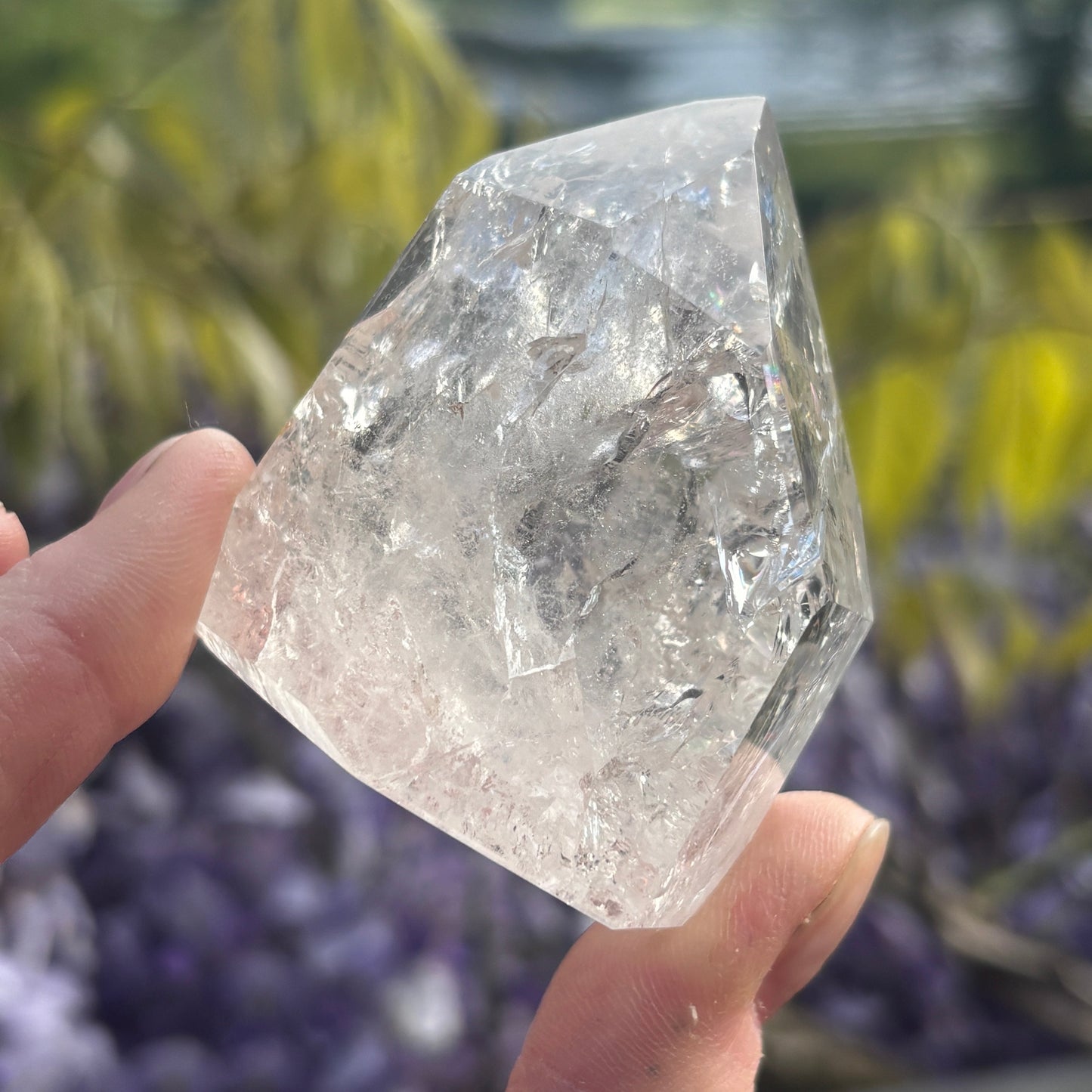Crackled Clear Quartz Point 150g - Aether & Element