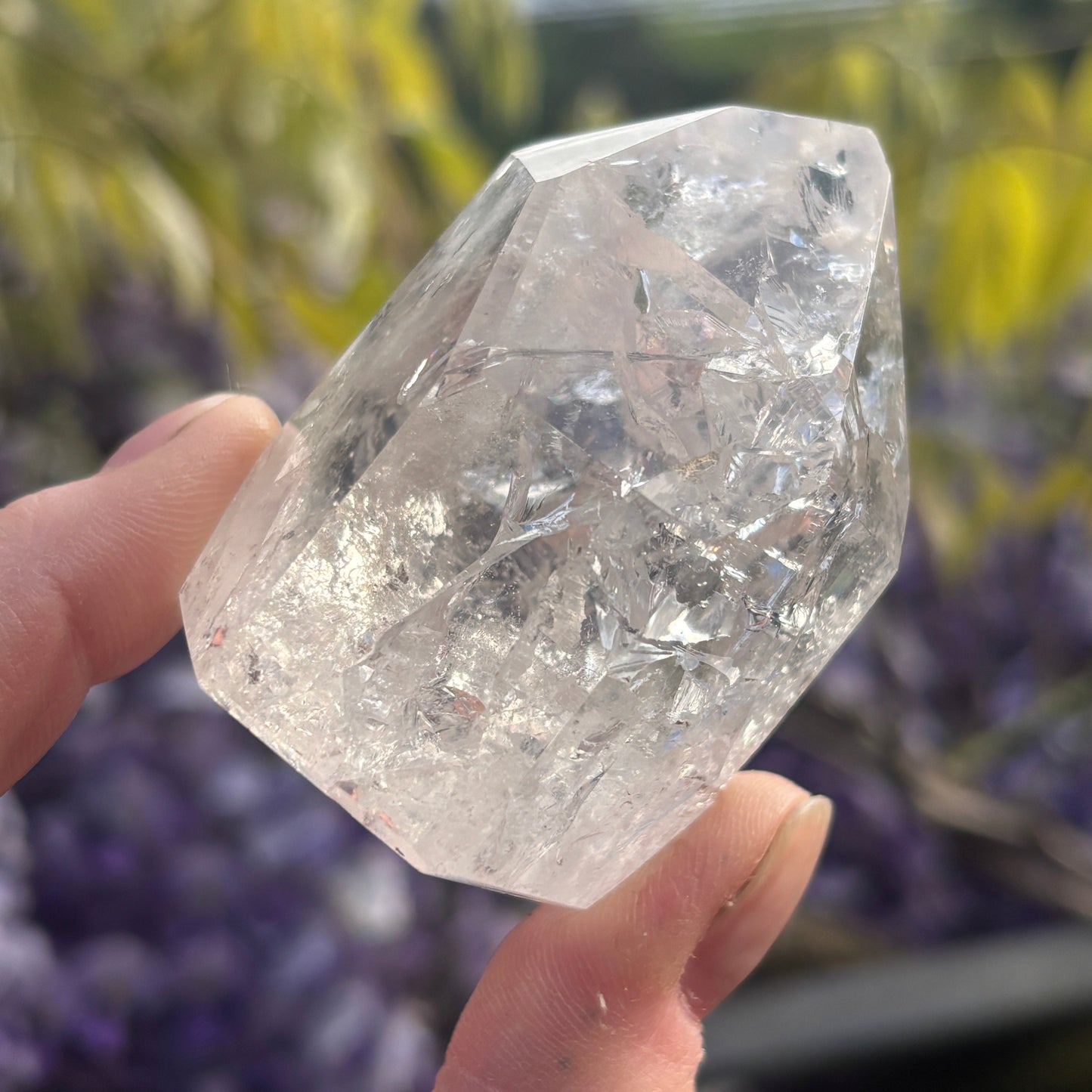 Crackled Clear Quartz Point 150g - Aether & Element