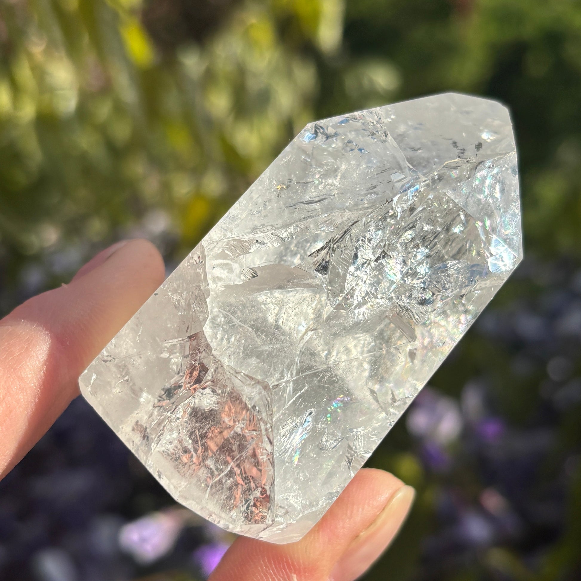 Crackled Clear Quartz Point 188g - Aether & Element