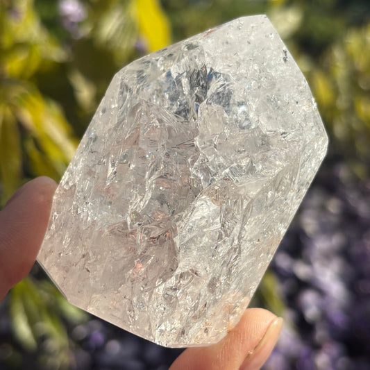 Crackled Clear Quartz Point 215g - Aether & Element