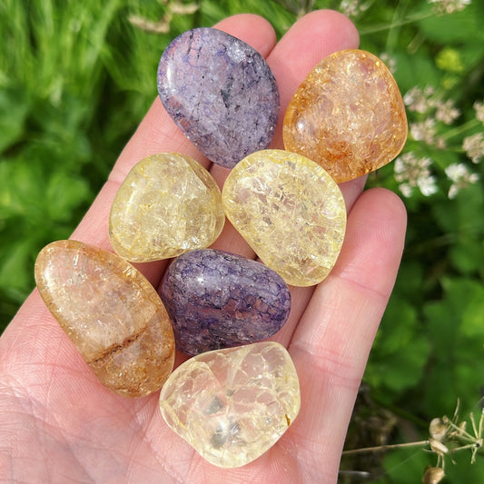 Crackled Quartz Tumblestone - Aether & Element