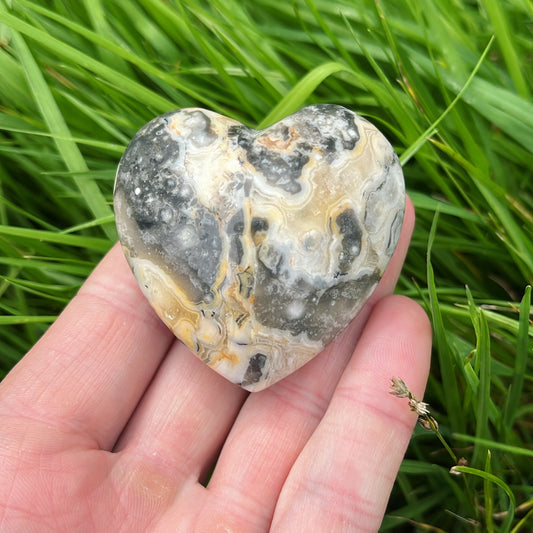 Crazy Lace Agate Heart | A - Aether & Element