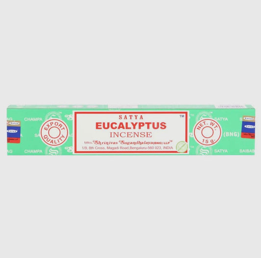 Eucalyptus Satya Incense Sticks Pack - Aether & Element