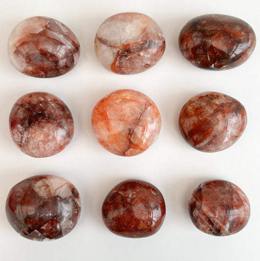 Fire Quartz Palmstone - Aether & Element
