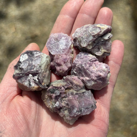 Flashy Lepidolite Raw Chunk - Aether & Element