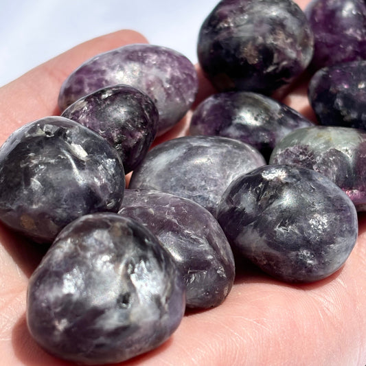 Flashy Lepidolite Tumblestone - Aether & Element
