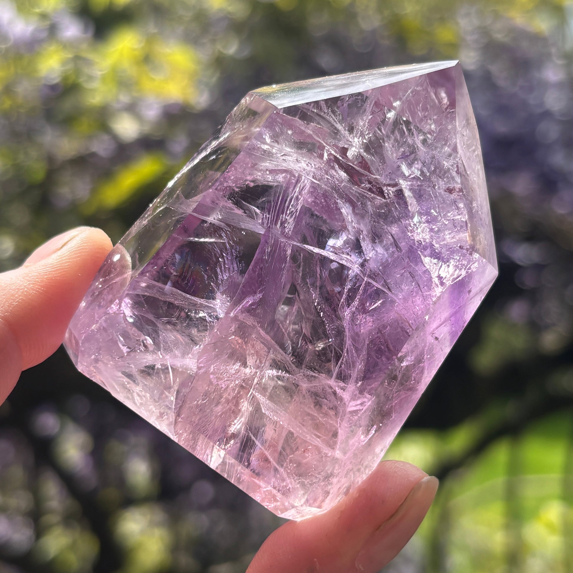 High Grade Brazilian Phantom Amethyst Point 176g - Aether & Element