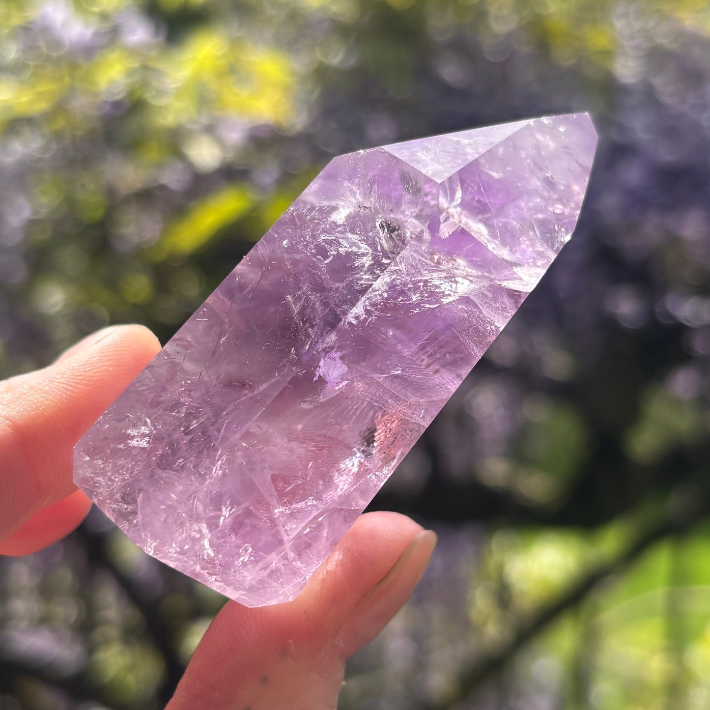 High Grade Brazilian Phantom Amethyst Point 176g - Aether & Element