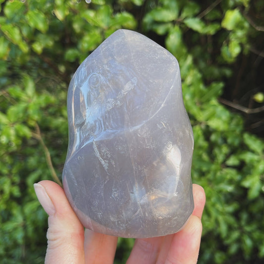 Lavender Rose Quartz Flame 562g - Aether & Element