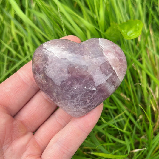 Lavender Rose Quartz Heart - Aether & Element