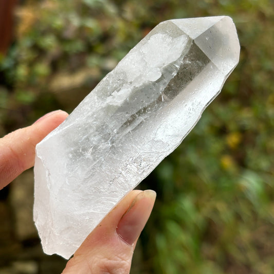 Lemurian Quartz Raw Crystal from Brazil 130g - Aether & Element