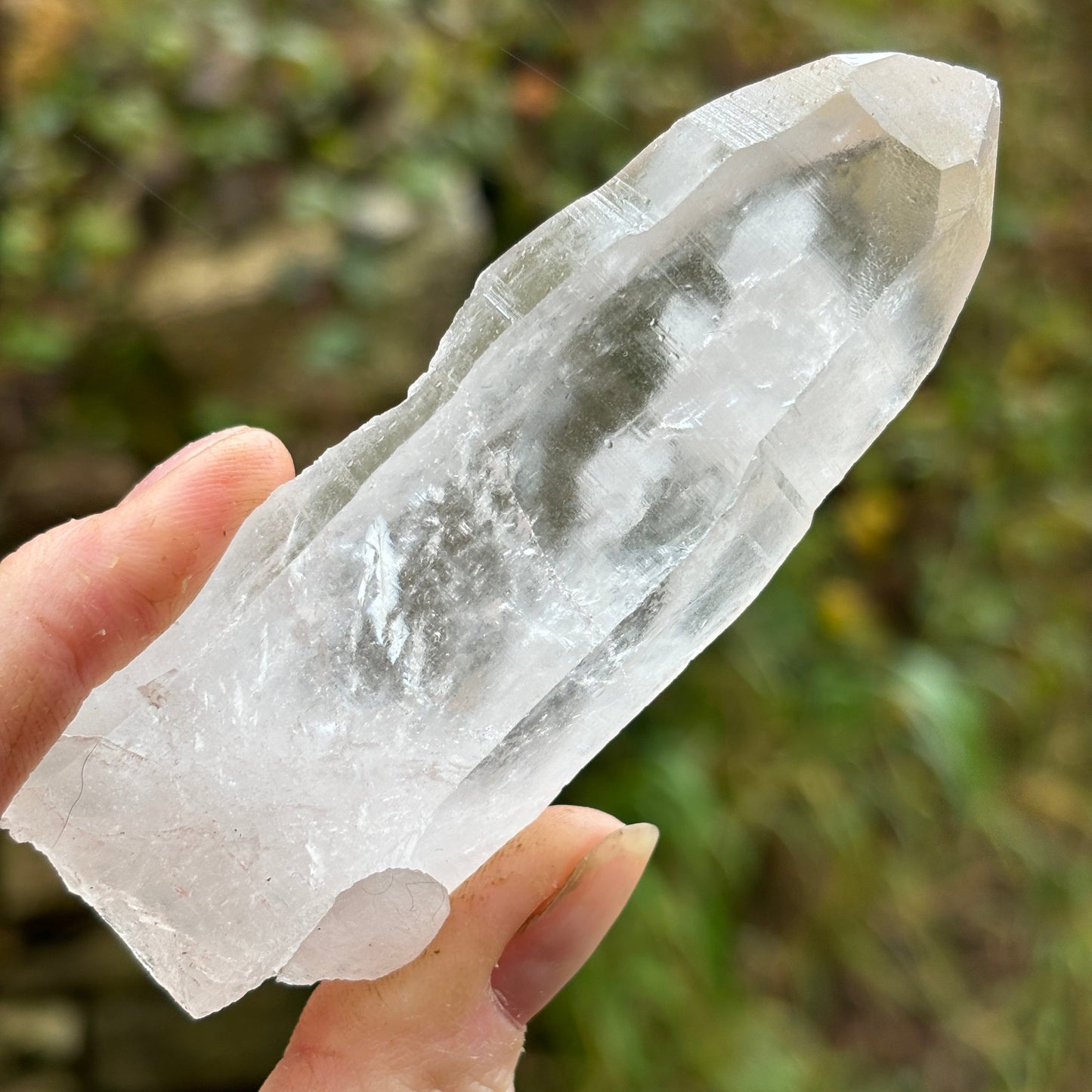 Lemurian Quartz Raw Crystal from Brazil 130g - Aether & Element