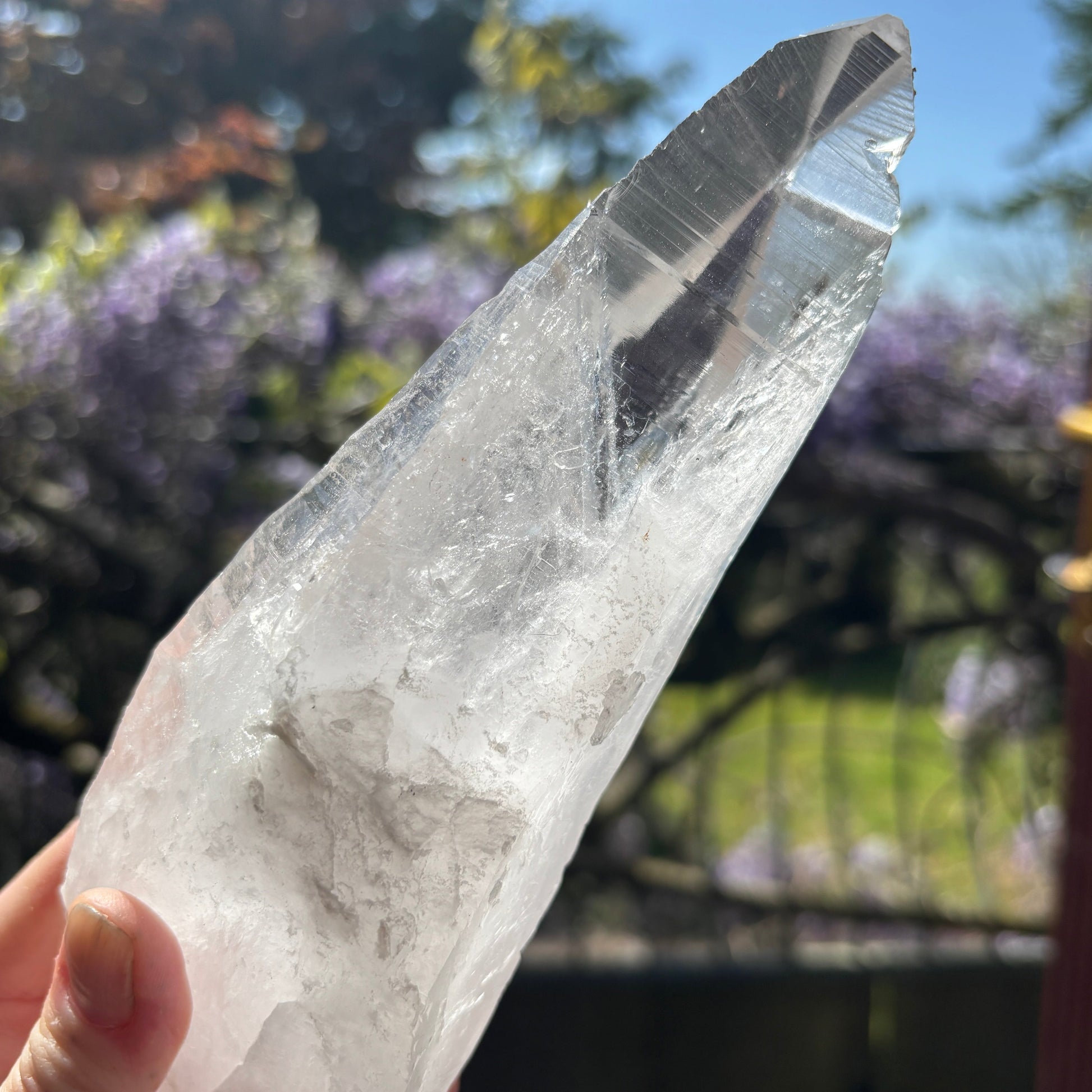 Lemurian Quartz Raw Crystal from Brazil 685g - Aether & Element