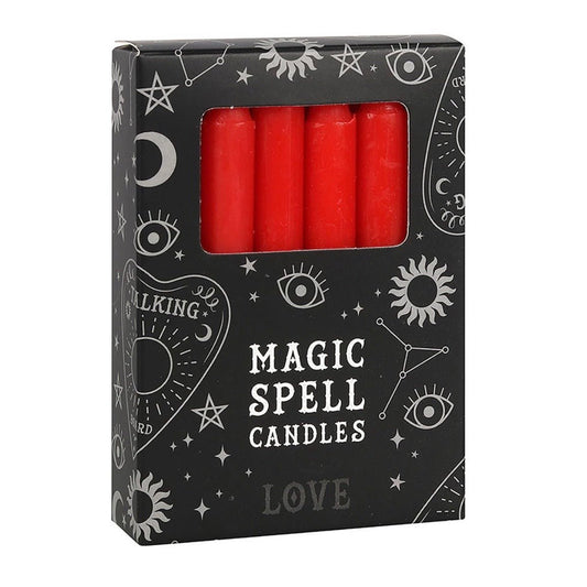 “Love” Red Magic Spell Candles - Pack of 12 - Aether & Element