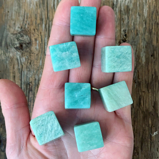 Mini Amazonite Cube - Aether & Element
