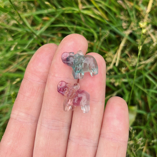 Mini Fluorite Elephant - Aether & Element