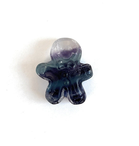 Mini Fluorite Gingerbread Man - Aether & Element