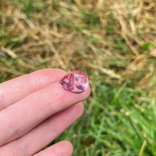 Mini Fluorite Sleeping Cat - Aether & Element