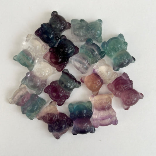 Mini Fluorite Teddy Bear - Aether & Element