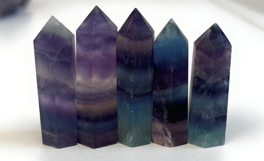 Mini Rainbow Fluorite Point - Aether & Element