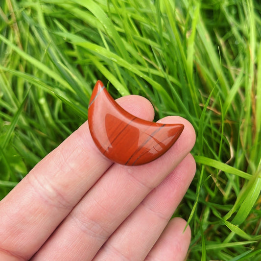 Mini Red Jasper Moon - Aether & Element