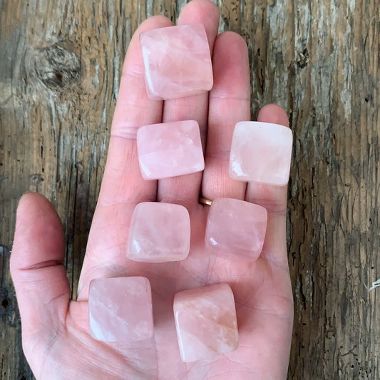 Mini Rose Quartz Cube - Aether & Element