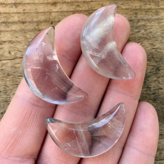 Mini Smokey Quartz Moon - Aether & Element