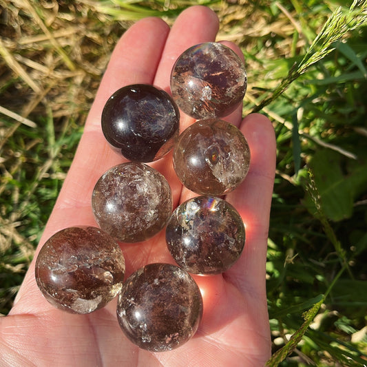 Mini Smokey Quartz Sphere - Aether & Element