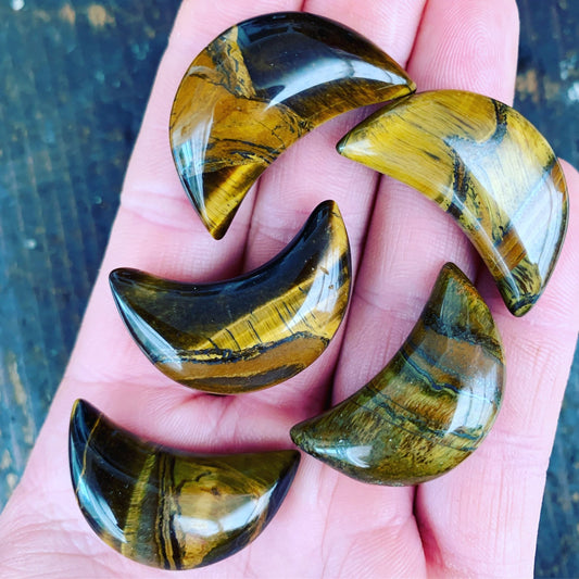 Mini Tiger’s Eye Moon - Aether & Element