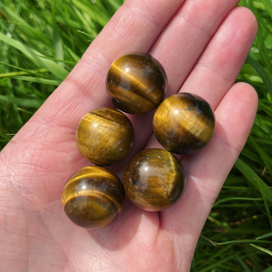 Mini Tiger’s Eye Sphere - Aether & Element