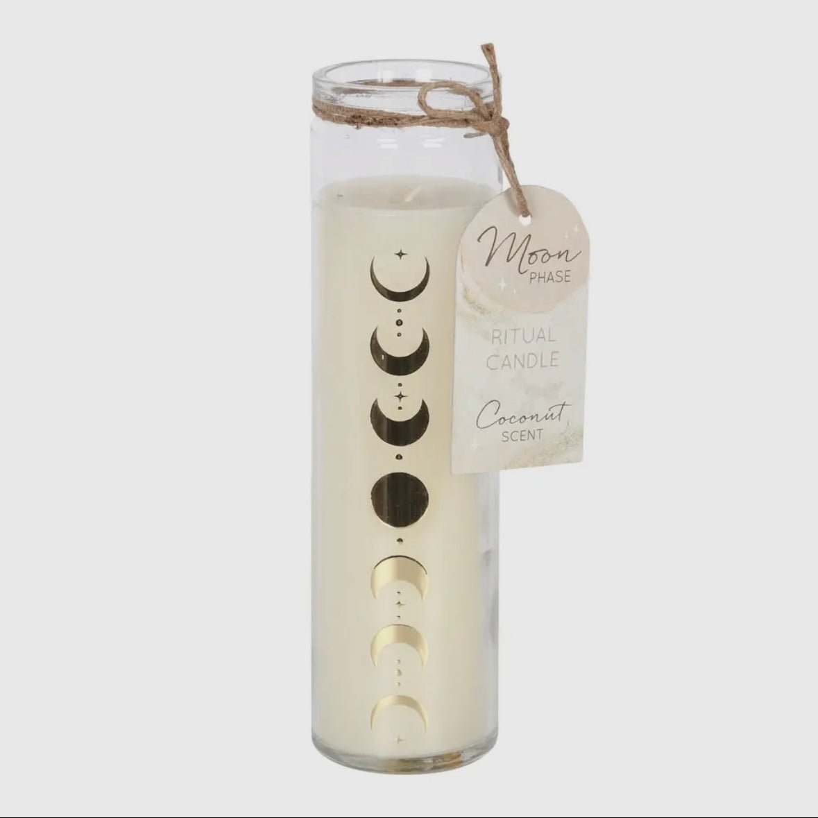 Moon Phase Coconut Scented Tube Candle - Aether & Element